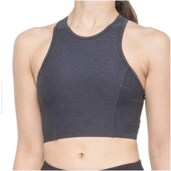 Outdoor Voices Tops - Outdoor Voices Athena Crop Racerback Top Women's Size M Charcoal Gym Athleisure